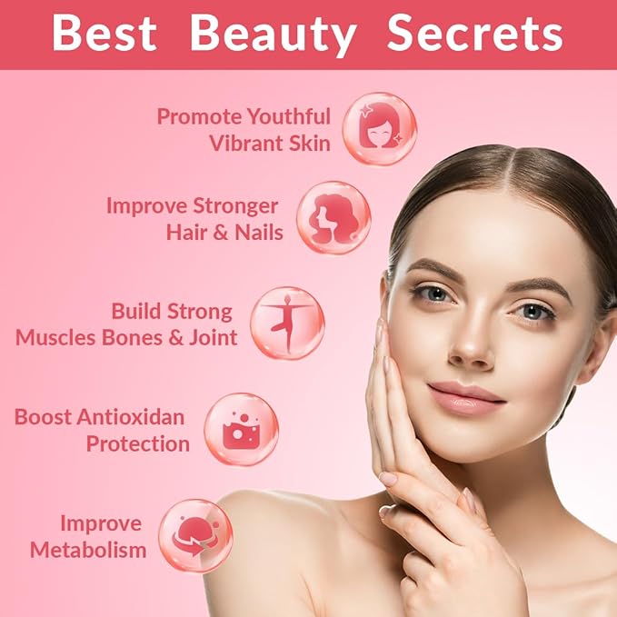 Collagen Gummies for Women Hydrolyzed Collagen Peptides Gummies with Biotin Collagen Supplements Gummy with Vitamin B12 C D Zinc for Hair Skin Nail