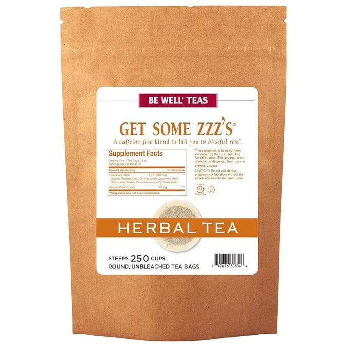 The Republic of Tea Get Some Zzz’s – No. 5 Herb Tea for Rest No Caffeine 250 Tea Bags