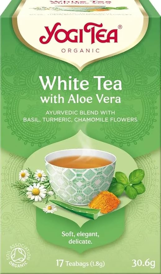 YOGI TEA White Tea Aloe Vera Teabags 17 CT