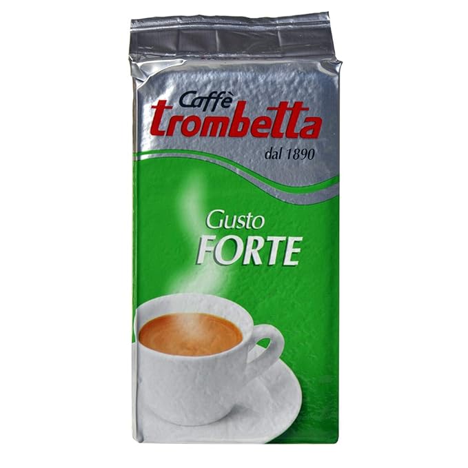 Trombetta Grinded Coffee Gusto Forte 8.5 Ounce (Pack of 20)
