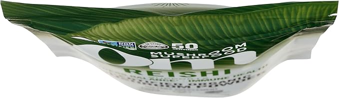 OM MUSHROOM SUPERFOOD Reishi Organic Mushroom Powder 3.5 Ounce 50 Servings Adaptogen Stress &amp Immune Support Superfood Mushroom Supplement