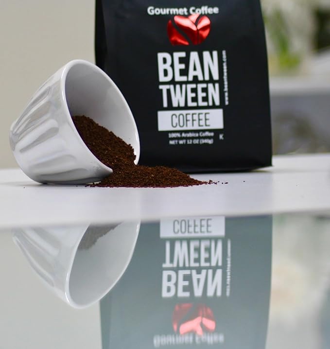 Beantween Coffee: Premium Organic MEDIUM ROAST Ground (2 lb) of 100% Arabica Coffee – Low Acid MOLD-FREE Certified Organic Kosher Single Origin Woman-owned