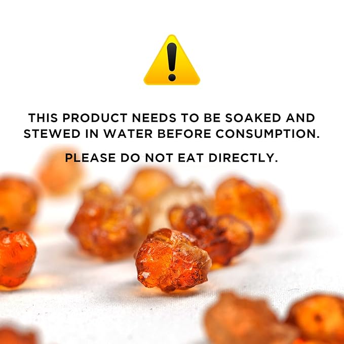 NESTLADY Natural Wild Peach Gum Edible Peach Blossom Tears Tao Jiao Peach resin food additives free 454g / 16oz…