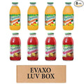 LUV BOX- variety Everfresh Juice 16 oz. pack of 8 Everfresh Mango Carrot Everfresh Tropical Fruit Punch. by evaxo