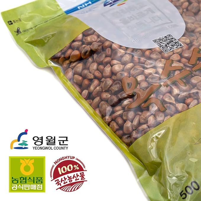 [NongHyup] Authentic Korean Roasted Corn Tea | 옥수수차 (Oksusu-cha) | 100% Korean Corns | Caffeine-Free | Nutrient-Rich &amp Versatile Beverage | 영월 농협 옥수수차 | 100% 한국산 (500g/17.6oz)