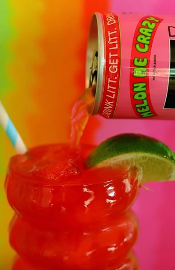 DRINK LITT MELON ME CRAZY | Watermelon | Natty Hydration | Natural Electrolytes | B Vitamins | 11 oz (Pack Of 12)