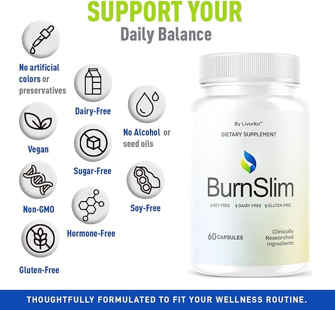 (2 Pack) Burn Slim Capsules - Official BurnSlim Weight Pills Advanced Premium Formula Support All Natural Burn Slim Vitamin Supplement For Overall Health &amp Wellness Reviews 120 Capsules For 2 Mo