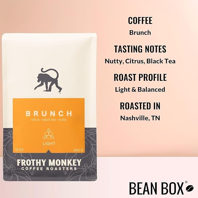 Bean Box Coffee Sampler - Roasted by Frothy Monkey 4-Pack Whole Bean Coffee Gourmet Coffee
