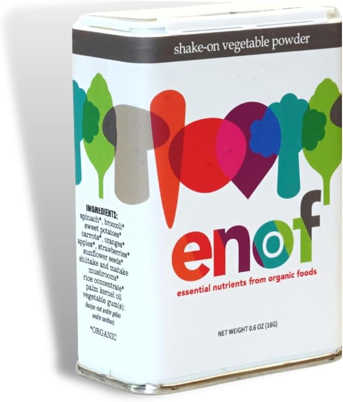 ENOF Organic Fruit and Vegetable Powder Kids &amp Adults | 10 Clean Ingredients - Strawberry Spinach | Gluten &amp GMO Free Vegetable Powder for Kids | 60 Servings 1 Mo. Supply Made in USA