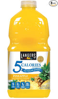 Langers 5 Cal Pineapple Juice Cocktail 64 Fl Oz (Pack of 8)