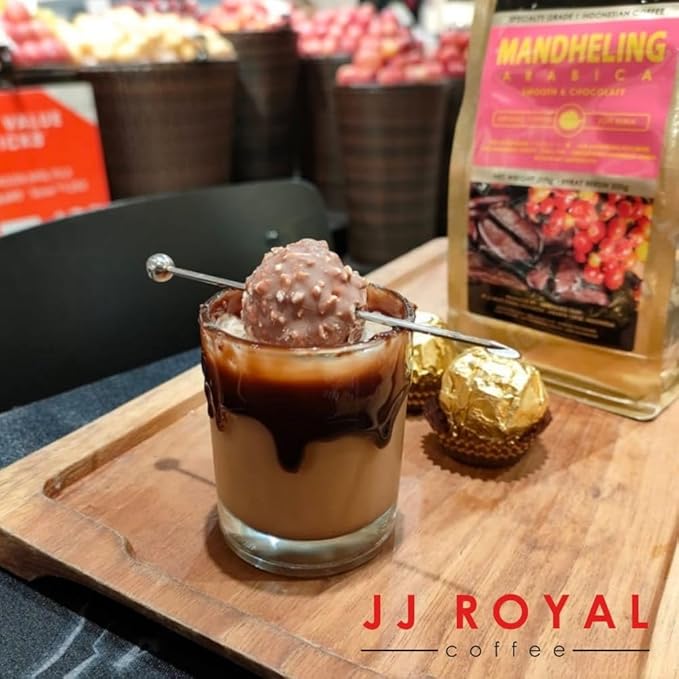 JJ Royal Coffee Mandheling Arabica 200g Ground Coffee (Pack of 2)