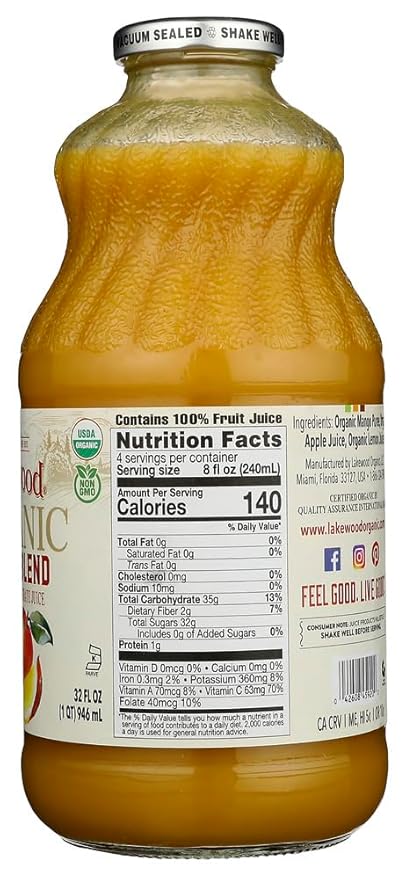 Organic Mango Juice (Pack of 12)
