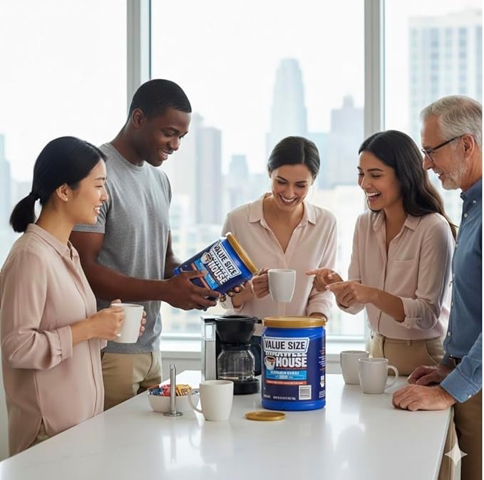Maxwell's_House Original Roast Medium Ground Coffee 43.1 oz Canister Bulk Pack for Home and Office Use