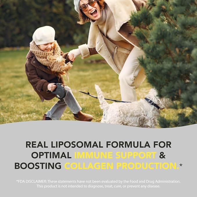 AMANDEAN Premium Liposomal Vitamin C &amp Bovine Collagen Peptides Bundle. Powerful Antioxidant. Liquid Quali-C. Grass-Fed Collagen. Hydrolyzed Type 1 &amp 3. Immune Support. Healthy Skin Hair &amp