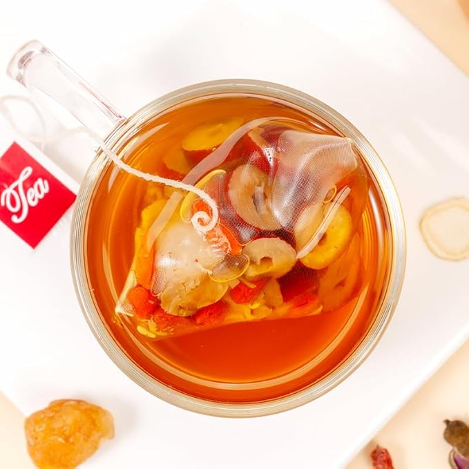 30Bags Rose Ginseng Tea BagsCombination Of Floral Tea Beauty And Beauty Conditioning Health Holiday Scented Tea 10.58OZ Festival Gift