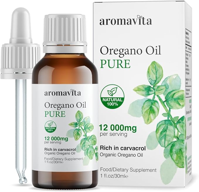 Essential Organic Oil of Oregano-100% Pure Undiluted Greek Oregano Oil with Carvacrol - Over 86% Non-GMO Extra Strength Oregano Oil Organic Liquid Drops 1 FL.OZ/30ml