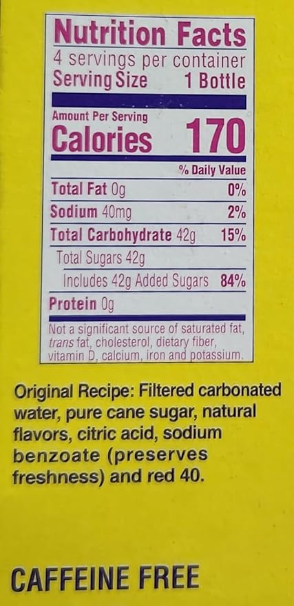 4 Pack of Soda Pop Soft Drink 12oz Glass Bottles (12oz Shirley Temple)