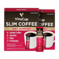 VitaCup Slim Instant Coffee Packets with Garcinia Fiber B Vitamins Skinny Coffee Bold &amp Smooth Medium Dark Roast 100% Arabica Coffee in Single Serve Sticks 48 Ct