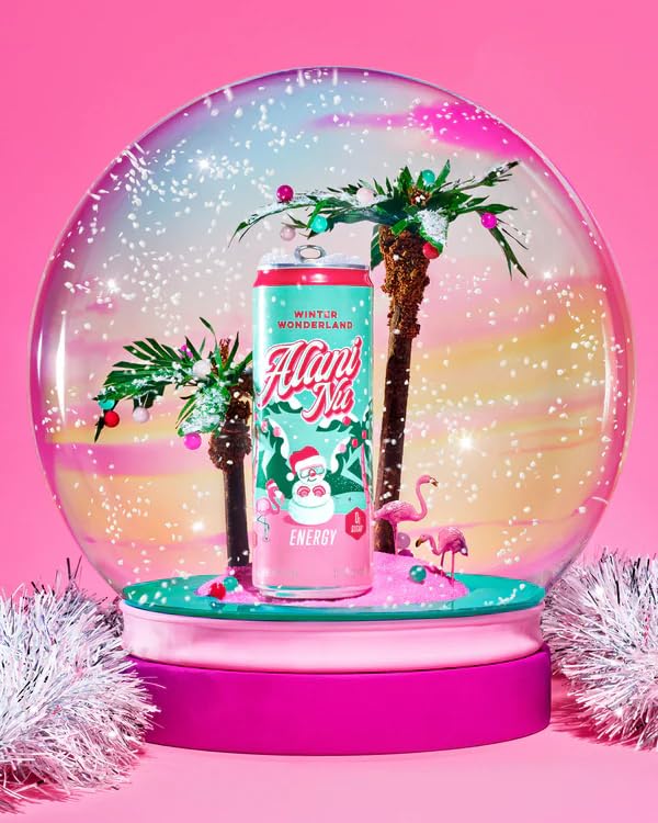 Alani Mini Energy Drinks Sugar free Low Calorie Energy Drinks 8.4 Fl Oz Cans ((Pack of 24) 8.4 Fl Oz Winter Wonderland)