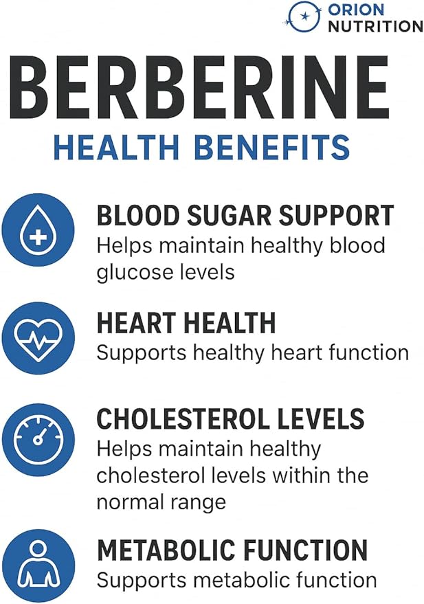 Berberine HCl 1200mg 60 Vegetarian Capsules - Gluten Free &amp Non-GMO