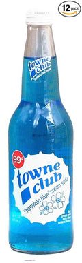 towne club honolulu blue cream soda with other natural flavors 16 fl oz Glass Bottle(s) (pack of 12)