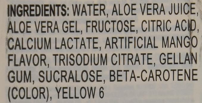 OKF Mango Aloe Drink 16.9 Fl Oz (Pack of 20)