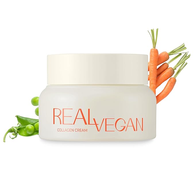KLAVUU Real Vegan Collagen Cream - Enhances Skin Elasticity Providing Deep Hydration to Dry Skin for a Radiant Youthful Glow