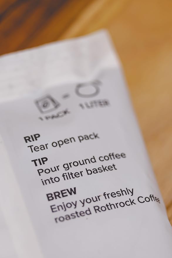 Rothrock Coffee - Medium Roast - Pre-Ground Fractional Coffee - 2.25 Ounce 36 Count