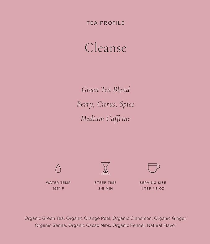 Art of Tea | Cleanse 3.5oz (Green Tea Ginger and Pomegranate Tea) | Wellness Loose Leaf Artisan Tea