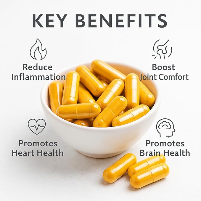 Me First Living Turmeric Curcumin 1000 mg 95% Curcuminoids Bioperine 10 mg 19x More Potent Than Others Increased Absorption Non-GMO Organic Turmeric Vegan Gluten Free 60 Capsules