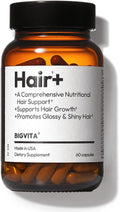 BIGVITA Hair Growth Supplement – Fast Hair Regrowth for Thicker Fuller Hair | AnaGain™ Nu Biotin Black Sesame Extract | Hair Loss Support for Women &amp Men | Vegan Gluten-Free – 1 Month Supply