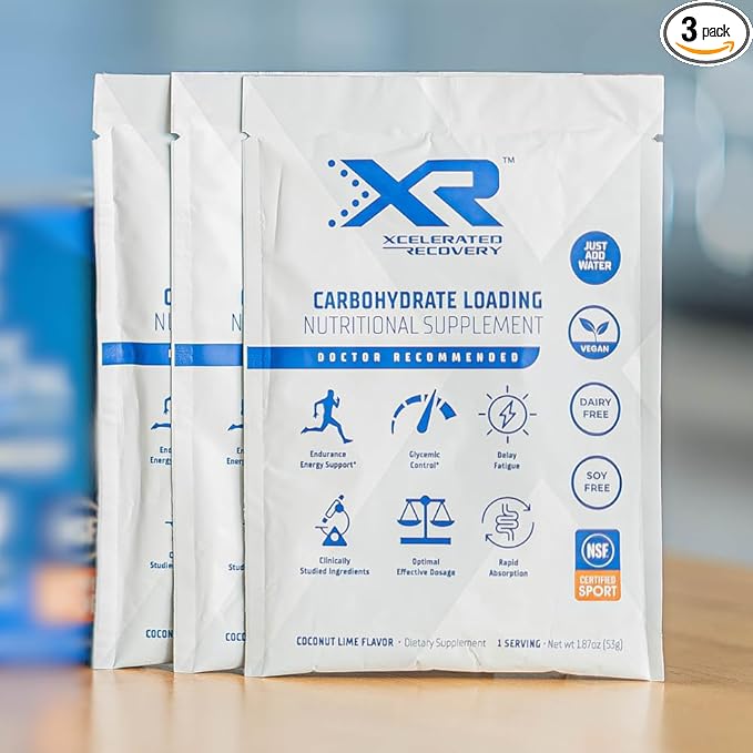XR® Carbohydrate Loading Drink Mix | 3-Pack | Pre Surgery Drink | Pre Op Carb Loading | NSF Certified for Sport® in Coconut Lime Flavor