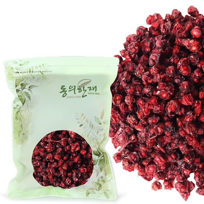 Organic Natural Pure Premium Schisandra BerrySchisandra BerryOmija Dried Bulk Herbs -1.1LB (500g)