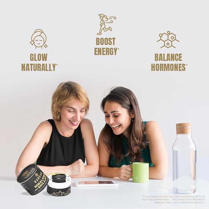 Himalayan Shilajit Resin for Women | 100% Pure Gold Grade &amp Lab Tested | Boosts Energy Immunity &amp Vitality with Fulvic Acid &amp 85+ Minerals | 30g of Premium Wellness