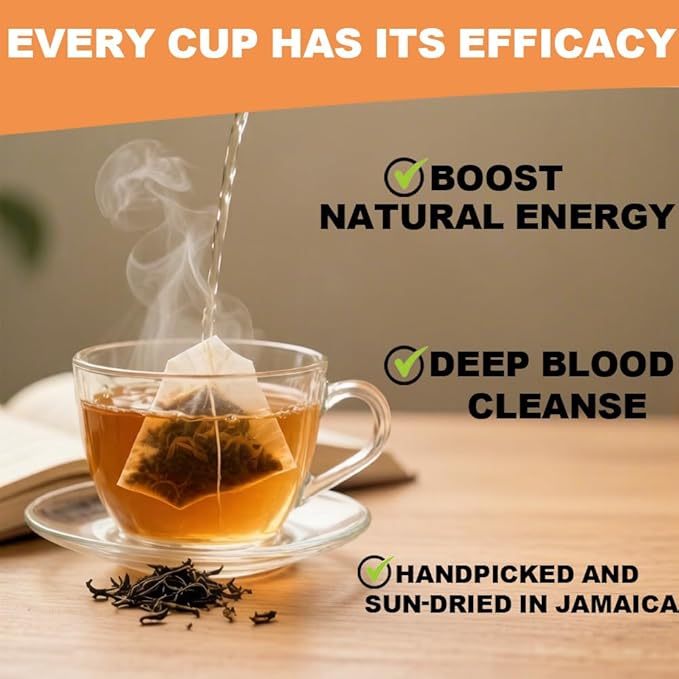 Jamaican Healing Garden Blood Detox Tea – 100% Wildcrafted Herbs for | Hand-Picked 4.33 oz (120g)