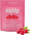 Equip Foods Core Bovine Colostrum Gummies - Delicious 1g Per Seving Grass Fed Colostrum Supplement - Gut Health Immunity Recovery Hair &amp Skin - 60 Bovine Colostrum Gummies 30 Servings Raspber