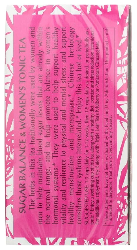 Sugar Balance Women's Tonic Tea 20 Tea Bags (Pack of 6)