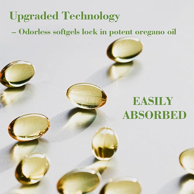 Oil of Oregano with Black Seed Oil6000mg Oregano Oil CapsulesNon-GMOGluten FreeAntioxidant &amp Immune Support - 3rd Party Lab TestGMP Certification (1)