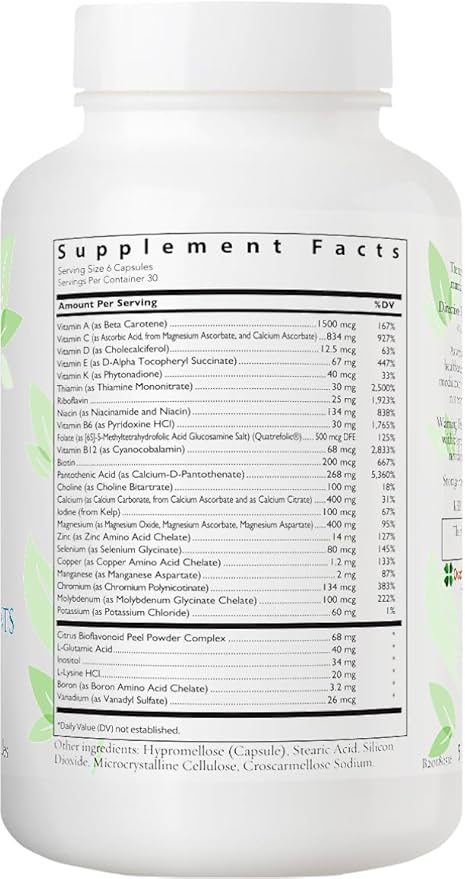 Women's Health Network Essential Nutrients – Daily Multivitamin for Energy Healthy Aging &amp Immune Support Folate as Quatrefolic® a Patented Natural Form of 5-MTHF