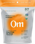 OM Mushrooms Master Blend Mushroom Powder – Organic Mushroom Supplement with 10 Mushrooms and Ashwagandha - Support Immunity Gut Health &amp Stress Relief 6.34 oz (80 Servings)