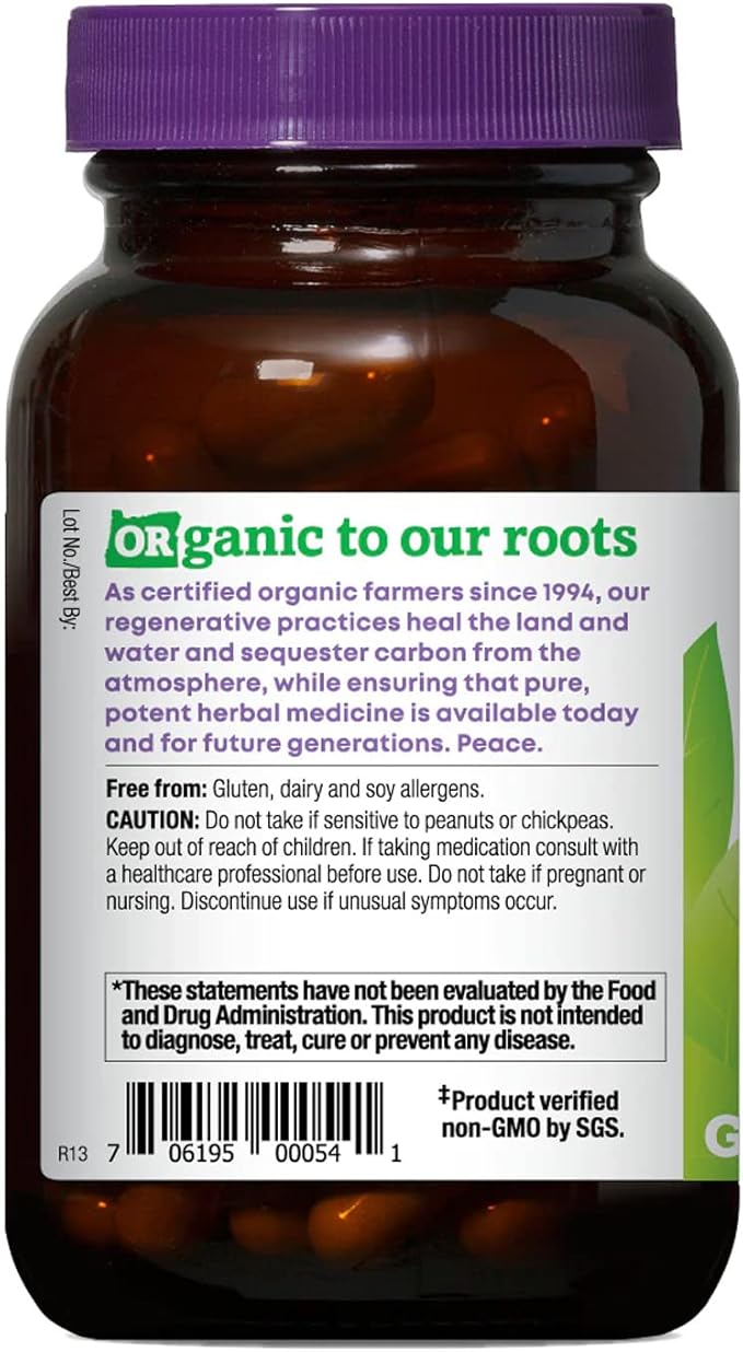 Oregon's Wild Harvest Organic Licorice Root Capsules 90 Count