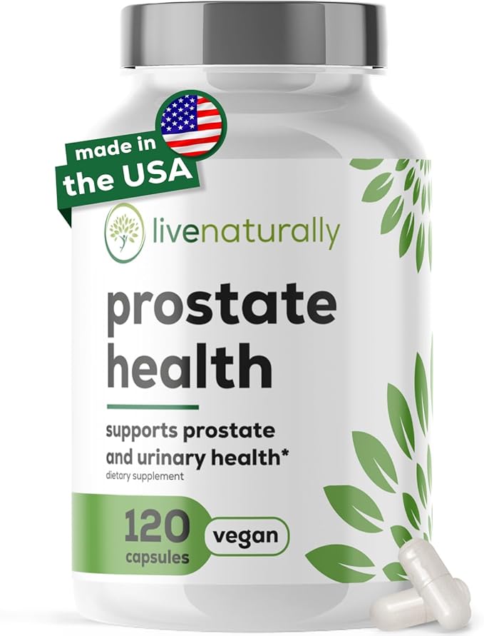 Prostate Health Supplement for Men Advanced Formula with Saw Palmetto Pumpkin Seed Stinging Nettle Root Zinc Selenium and Vitamin E 120 Capsules Urinary and Prostate Support