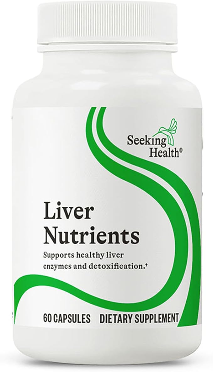 Seeking Health Liver Nutrients - Health Supplement for Glutathione Production Support - Liver Cell Function Support with Milk Thistle Alpha-Lipoic Acid &amp N-Acetyl-L-Cysteine - 60 Capsules