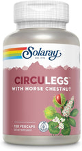 SOLARAY Circulegs - Herbal Supplements for Wellness Support w/Horse Chestnut Extract and Vitamin C Plus Gotu Kola Flavonoids Hesperidin Blend - Vegan Gluten Free 60-Day Guarantee - 60 Servings
