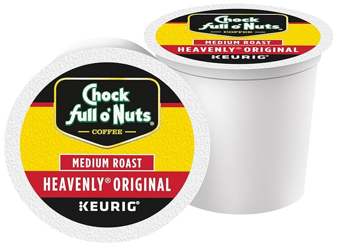 Chock Full o'Nuts Original Coffee Compatible with Keurig K-Cup Pods 32 CT (Pack of 2)