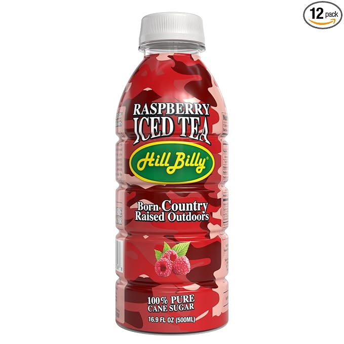 HillBilly Iced Teas and Lemonades Riega Snacks (12 Count Raspberry Iced Tea)