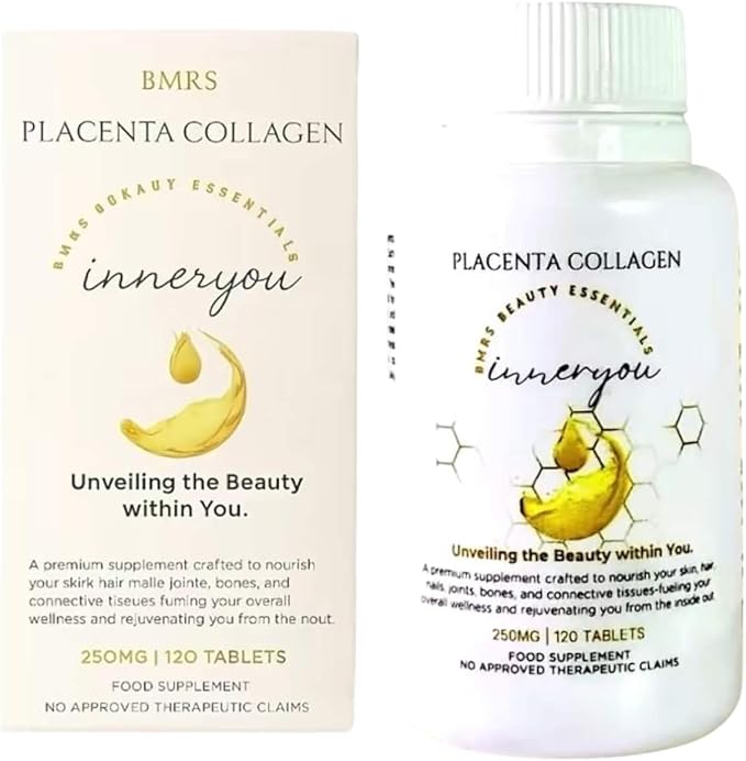 BMRS Beauty Essentials Inner You Placenta Collagen Food Supplement - 250mg 120 Tablets