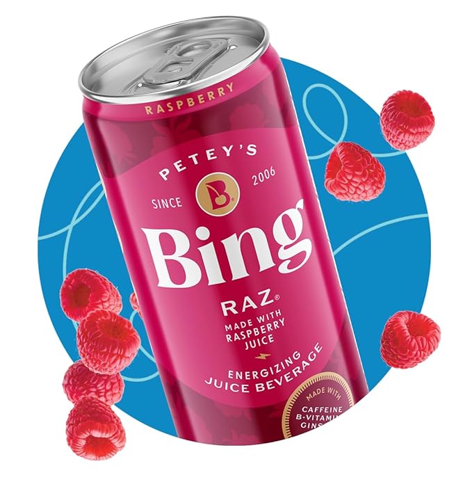 BING Energizing Juice Beverage – VARIETY All 6 Flavors (12oz/12pk) – Made with REAL Juice! Low Calorie 5 B-Vitamins &amp Ginseng 100-125mg Caffeine Vegan Gluten + Dairy Free. Incredibly DELICIOUS