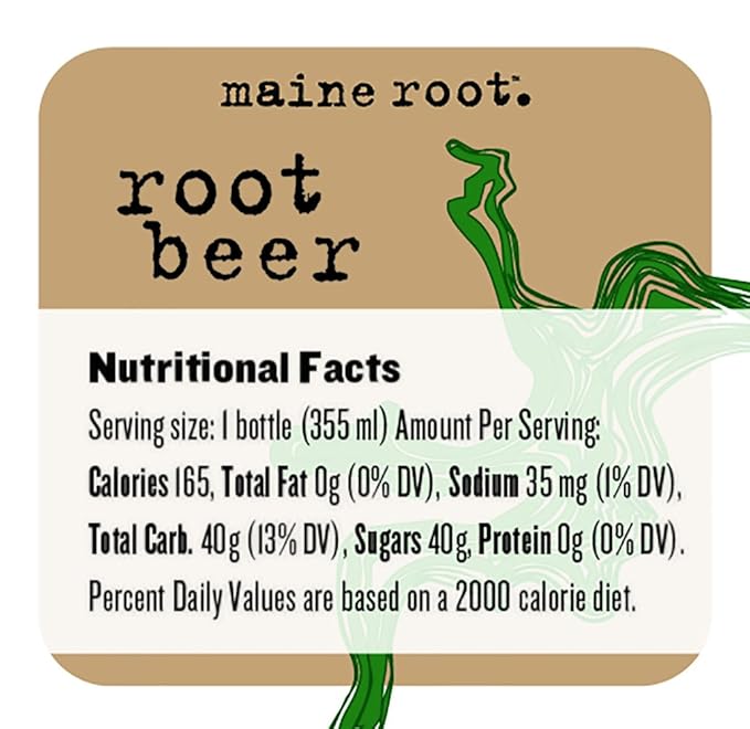 Maine Root Soda - Fair Trade Craft Soda in Glass Bottles (Root Beer 12 Pack)