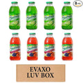 LUV BOX- variety Everfresh Juice 16 oz. pack of 8 Everfresh Lime Everfresh Peach Plum Pear. by evaxo